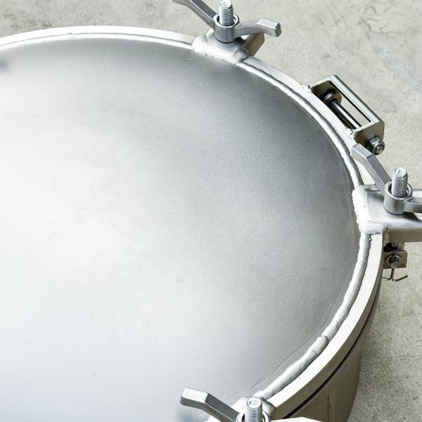 Check Material DN500 Stainless Steel Quick-open Manhole Cover for Tank Truck Fluoro Rubber Seal Material