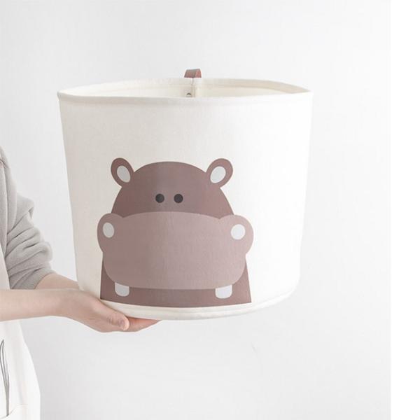 Canvas Baby Clothes Felt Storage Basket 35*40cm OEM ODM
