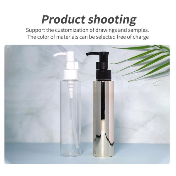 Botellas plásticas de cosméticos de 15 ml, 30 ml y 50 ml redondas con tipo de sellado por goteo