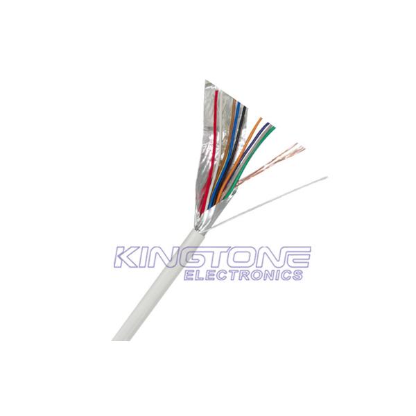 Security Alarm Cable 0.20mm2 Shielded Solid CU / CCA / TCCA Conductor in 100M