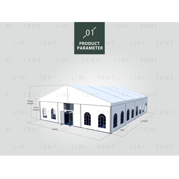 20x30m 6m Side Height Outdoor Event Tents With Thermo Roof Covers And Glass Panel Around For Cinema Room