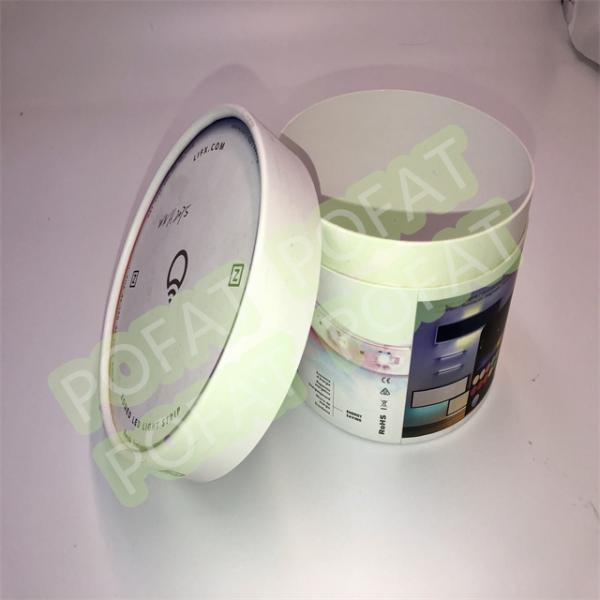 Litho Cardboard Tea Canister Paper Tube Packaging For Food