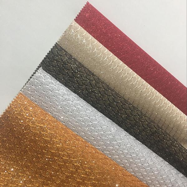 New Design Shining Pu Glitter Fabric For shoes And Bags