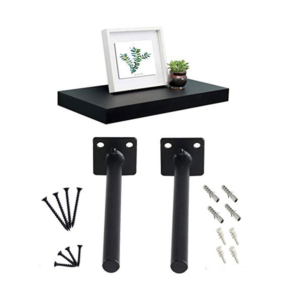 Soporte flotante para estantes originales, soporte flotante para mejoras en el hogar, soporte de montaje en pared invisible para el hogar y la oficina