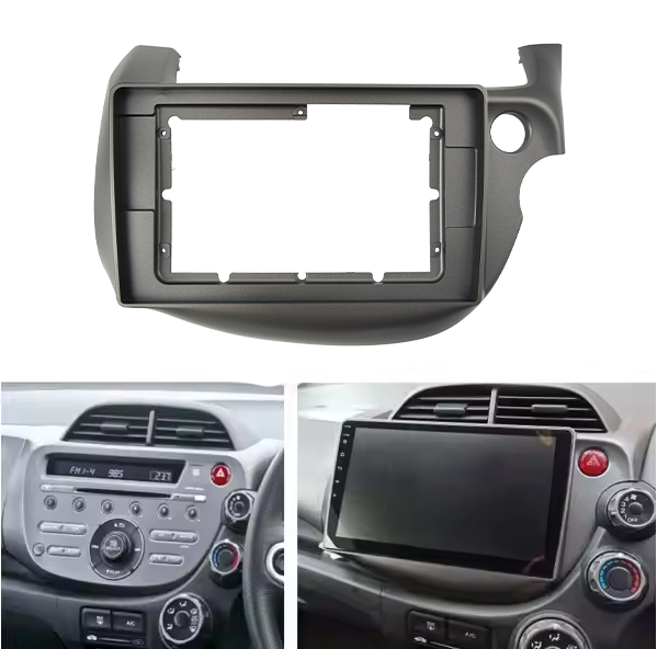10 Inch Car Audio Face Plate Fascia Frame For Honda FIT/JAZZ 2008-2013 Big Screen Radio Stereo Panel Dash Mount Refitting Kit With Wire Cable
