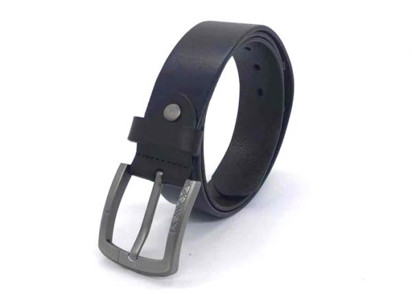 1-1/2'' Female Leather Belt For Jeans Embossed Irregular Star Pattern With Hand - Stitching