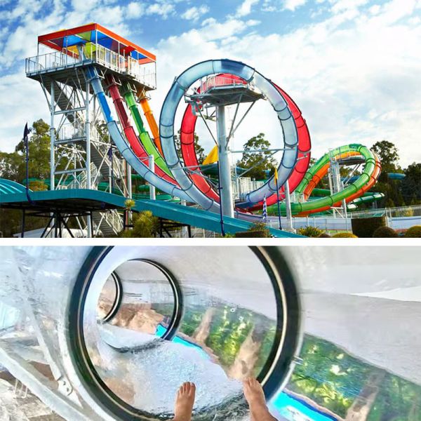 Aqua Parks Black Hole Water Slide Inflatable Raft Body Ride Waterpark Equipment