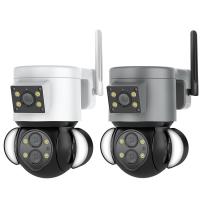 Câmera sem fio do IP PTZ exterior com detecção humana do projetor