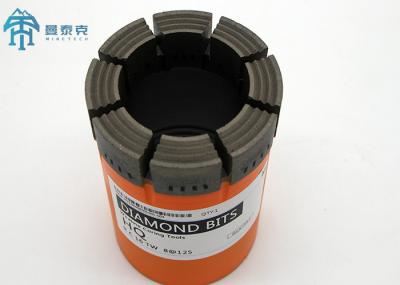 3.78inch Geological Drilling Bits , HQ Impregnated 65Mn Core Cutting Drill Bit