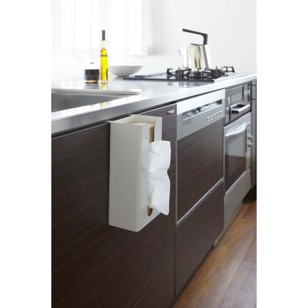 Подвесный чехол для тканей Черный Под шкаф Бумажная коробка держатель Кухонная дверь Решение для хранения