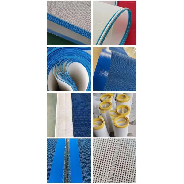 Polyester Wire Mesh Belt Plain Square Hole Open Dryer Mesh Conveyor Belt for Paper Mills