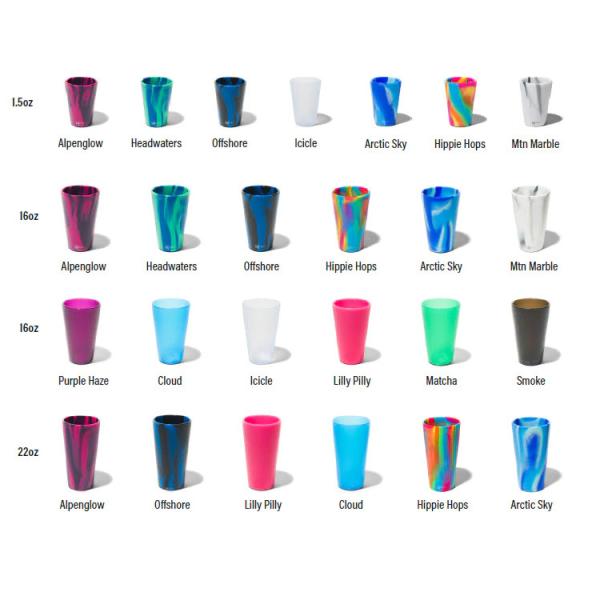 1.5oz Silicone Shot Glasses Shatterproof Opaque Silicone SiliPint Whisky Shot Glass