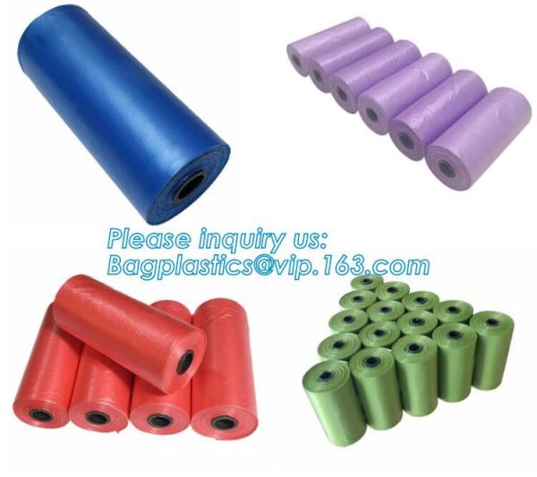 LED Flashlight Dog Waste Bag Dispenser Holder with Pet Waste Bag Poop Roll Bags, BPI ASTM D6400 EN13432 Approval Customi