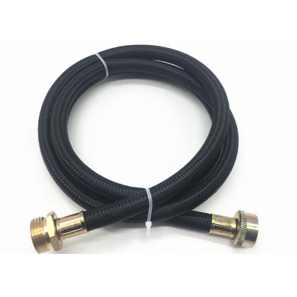 Black Color Rubber Water Hose , Washer Water Hose 10ft 12ft 15ft Length