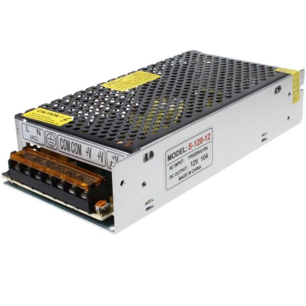 Switching Power Supply 12V DC 10A 120W for LED Lights Constant Voltage Transformer