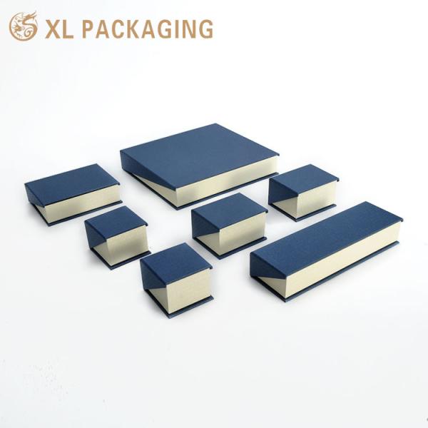 Perfect For Wedding Gifts Bridal Parties Jewelry Brands Luxury Jewelry Packaging With Custom Logo Gift Boxes For Earrings Rings Satin Interior Embossed Design Stackable Tray