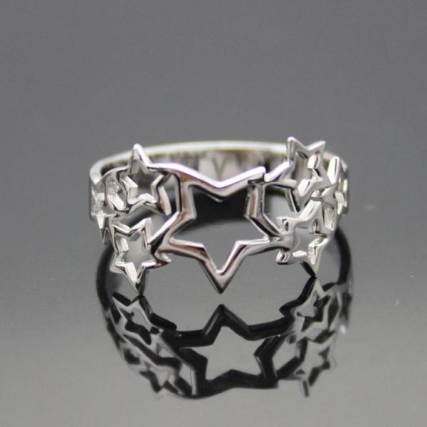 925 Sterling Silver Star Ring(R76)