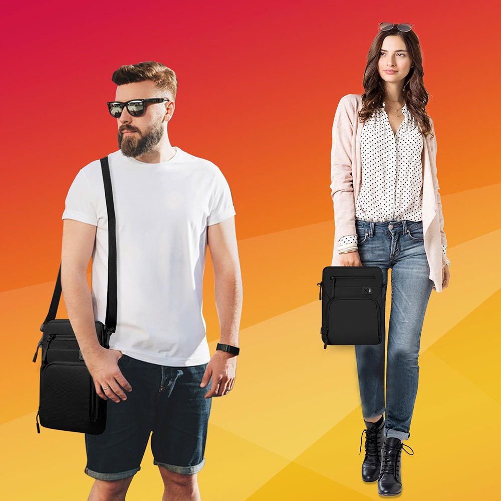 For Modern 12.9 Inch Tablet Sleeve Shoulder Bag Simple Soft DNB33 Ultimate Protection Eco-Friendly Zipper Closure SGS Wholesale OEM/ODM/Private Label