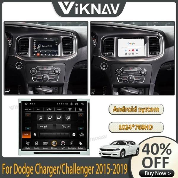 Для 2015-2019 Dodge Charger Challenger 8,4 дюйма Автомобильное радио 128G Навигация GPS Мультимедийный проигрыватель Беспроводной Carplay 4G