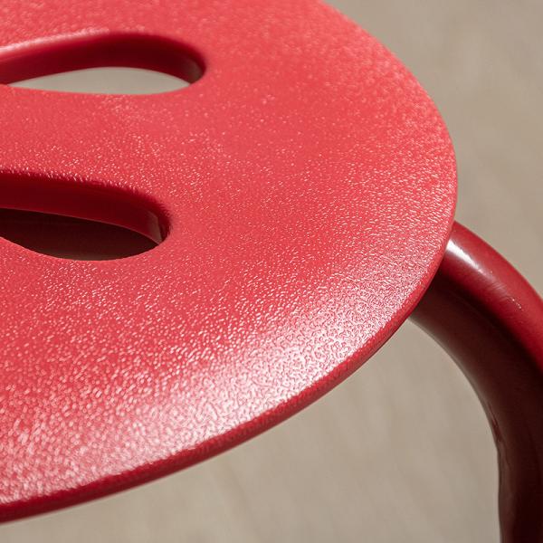 Outdoor Furniture White Plastic Stool Chair for Adults and Kids Space-Saving Design