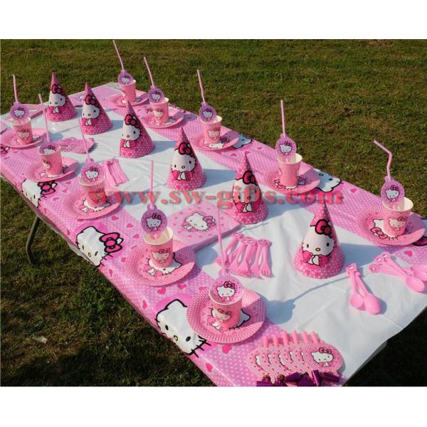 Hello Kitty Cat theme Kids Birthday Party Decoration Set Party Supplies Baby Birthday Pack event party supplies