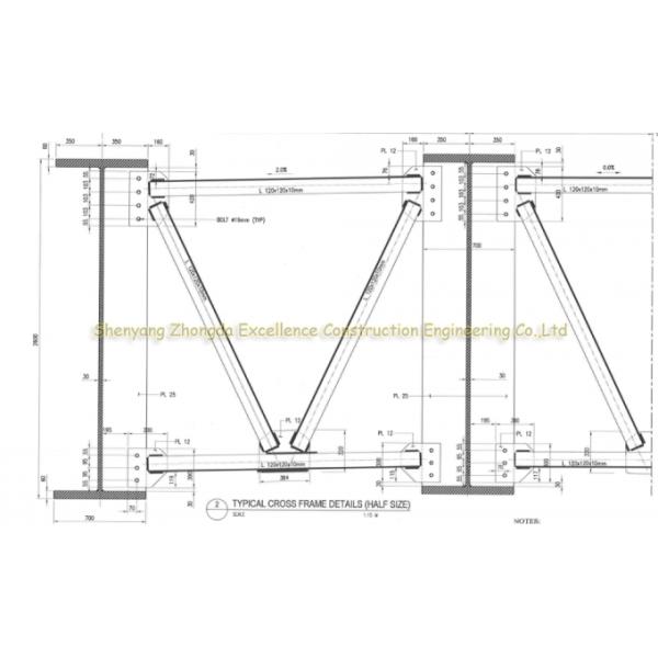 Acero con poco carbono estructural estandardizado ASTM del puente Q345 del acero