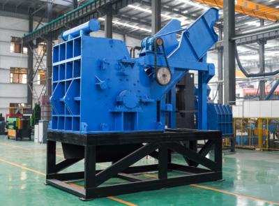 FEVER 1t/H 55kw Blue Car Metal Crusher Machine Easy Operation