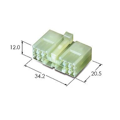 KET Korea Electric Terminal Connectors MG610121, MG610122 Automotive Housing Wire to Wire Connector