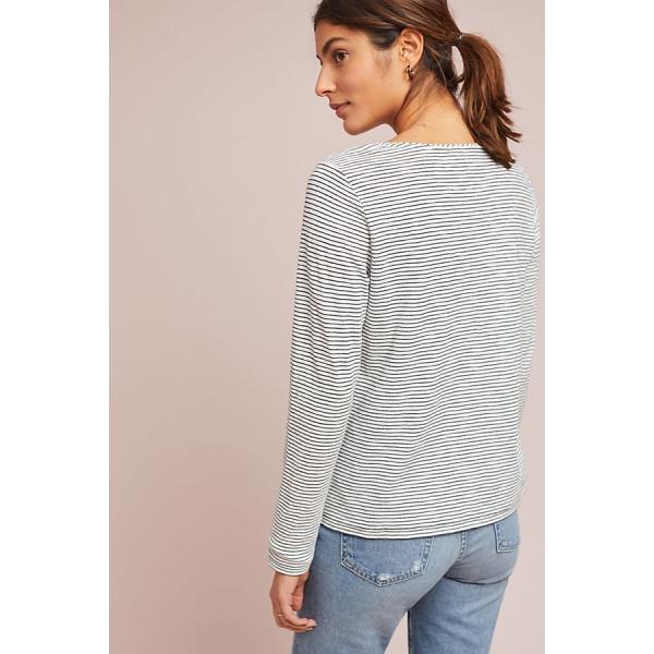 Рукава шеи женщин блузка квадратного длинного тонкая с Стрипед