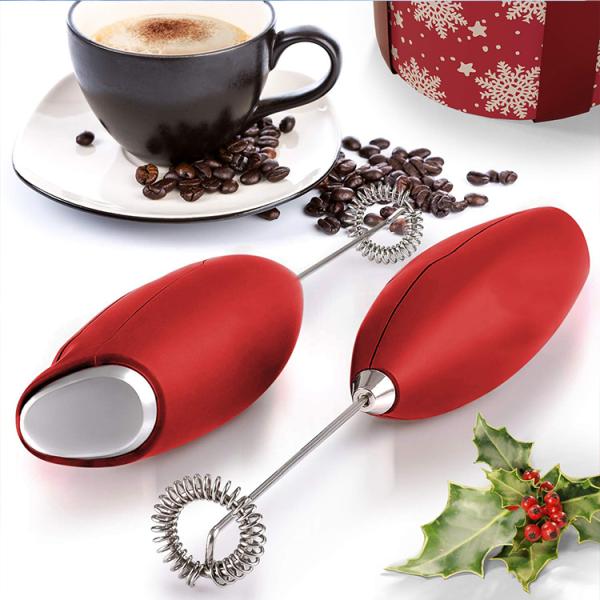 2023 Battery Operated Stainless Steel Whisk Electric Coffee Frother for Milk Frothing