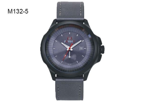 BARIHO Men's Quartz Watch With Gift Box Leather Band Jewelry Watch M132