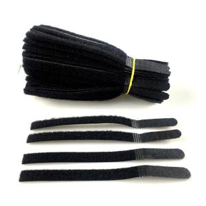 Label Printed Cleanable nylon reusable Hook And Loop Cord Ties