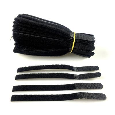 A etiqueta imprimiu laços reusáveis de nylon limpáveis do gancho e do cabo do laço