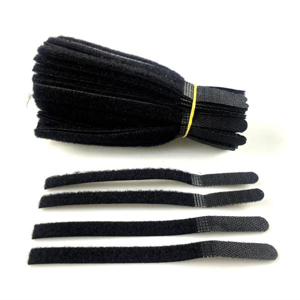 Label Printed Cleanable nylon reusable Hook And Loop Cord Ties