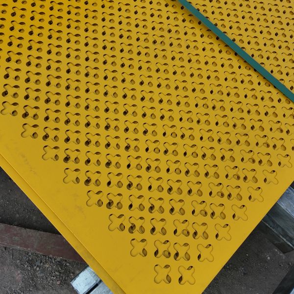 1mm Thick Galvanized Steel Perforated Metal Panel Fence 1000*2000mm R12mm Round Hole