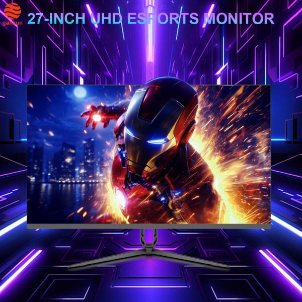 Monitor de juegos UHD de 27 pulgadas, panel IPS 4K, monitor de PC de 144 Hz con soporte fijo