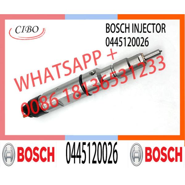 Инжектор топлива 0445120026 0445120026 совершенно новый подлинный дизельный 0445120026 частей двигателя запасных