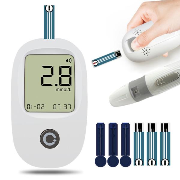 OEM Logo Diabetes Glucometer Blood Glucose Monitor Kit Home Glucometer Auto Ejection Blood Sugar Test Kits