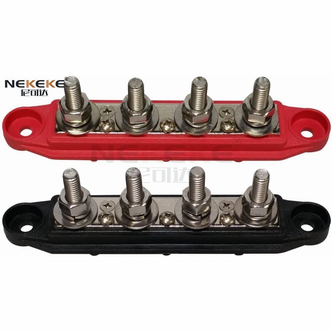 BB1916C-4P Custom Anti Rust Marine Bus Bar 300V AC 48V DC Terminal Block Boat Yacht Auto