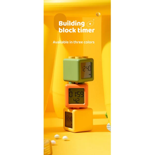 Elegant Bedrooms Must-Have Modern Design Block Timer Desk Clock Back to School Occasion