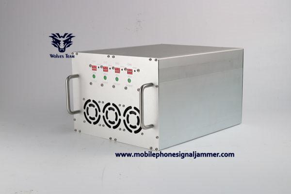 Six Bands High Power Cell Phone Jammer Outdoor GPS 4G 300 Meters Jamming Distance