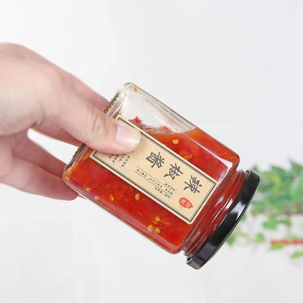 Honey Airtight Glass Jars , Thick Wall Kitchen Storage Containers Glass