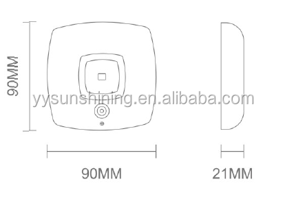 Metal ABS Battery Operated LED Motion Sensor Night Light for Customizable Settings