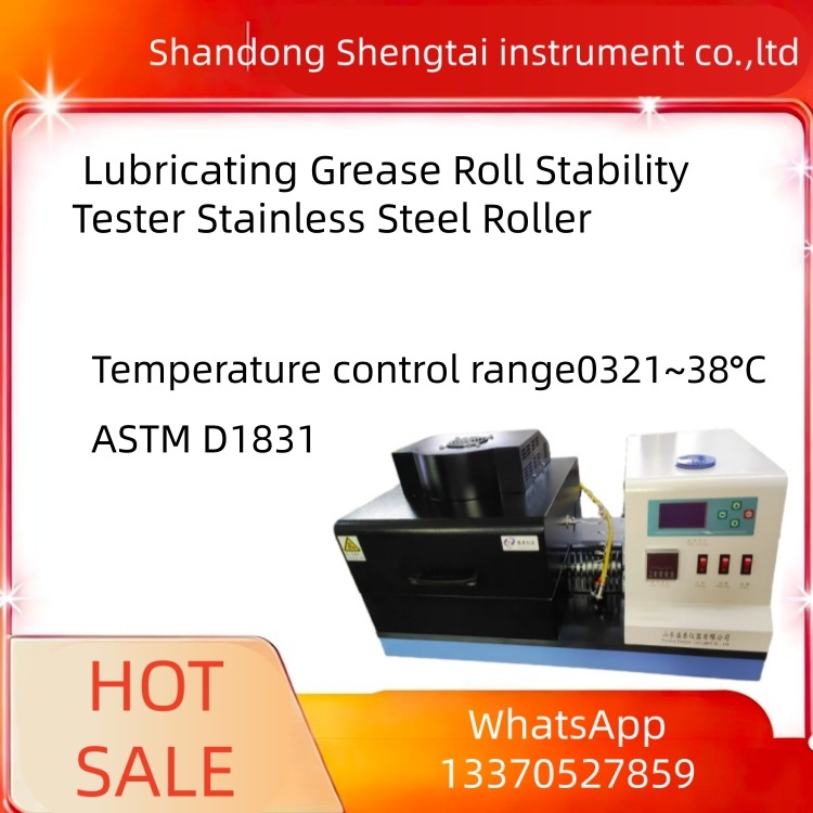 ASTM D1831 Lubricating Grease Roll Stability Tester Stainless Steel Roller Digital Temp Controller Testing Equipment