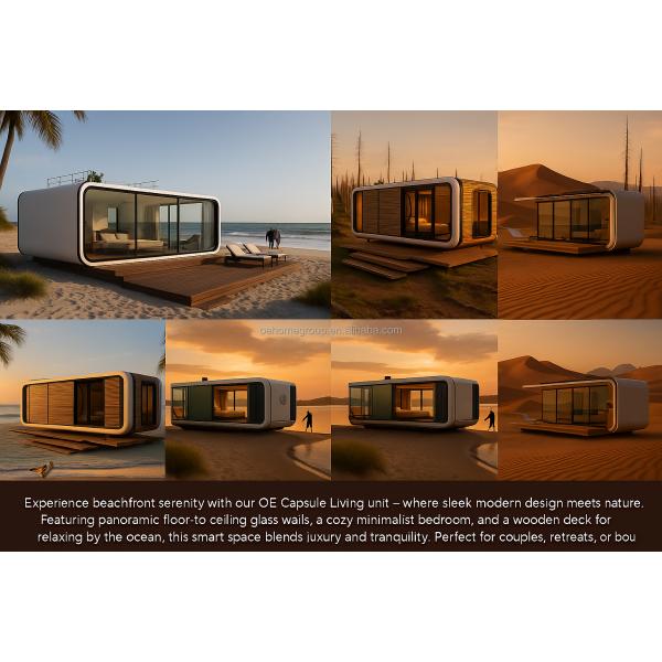 Soundproof OEM ODM Modular Private Office Pods Outdoor Capsule For Exterior Garden Backyard