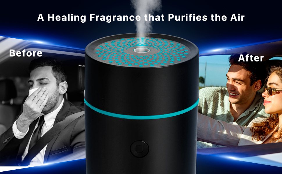 Wholesale Mini USB Portable Car Air Humidifier Scent Air Freshener Customized Room Home Car Essential Oil Aroma Diffuser