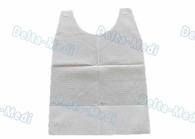 Customized Disposable Dental Bibs / Apron White Color Easy To Wear