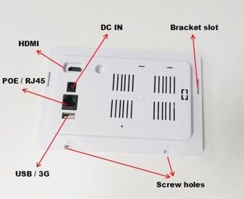 OEM 7 Inch Android 6.0 Wall Power Over Ethernet Industrial Panel PC 1024*600 IPS Touch Screen