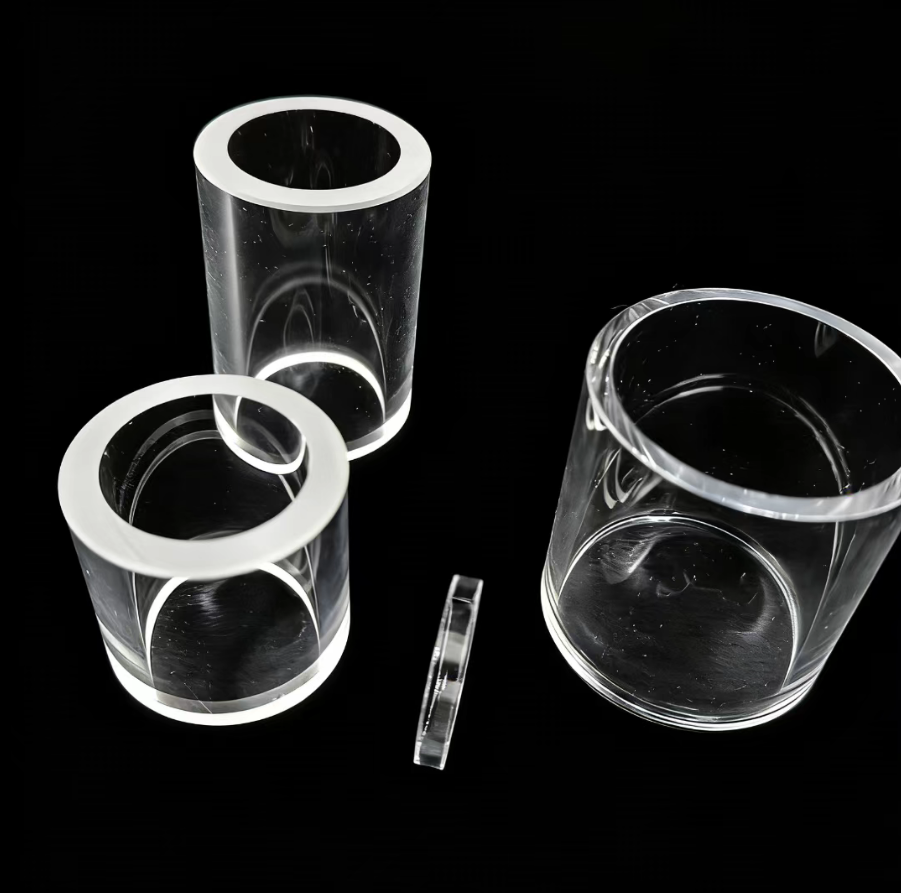 Vacuum Quartz Glass Tube High Purity Transparent Polished Quartz Glass Sleeve Tubing