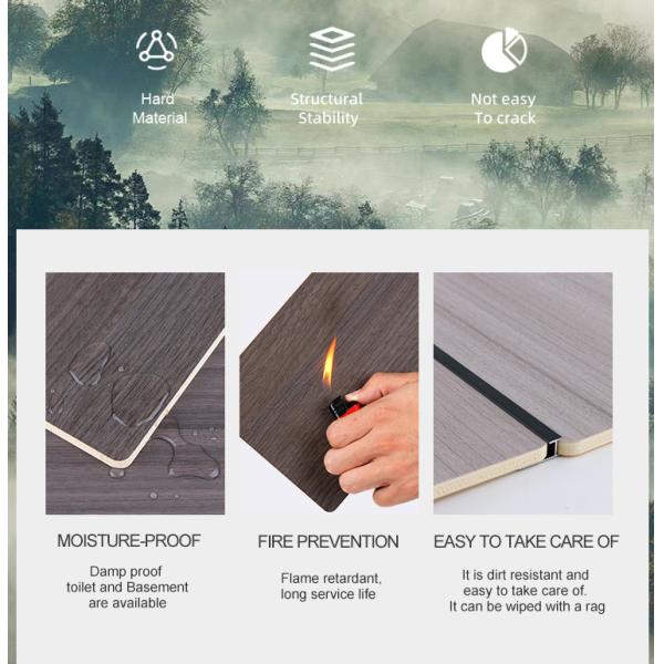 Внутренние подгонянные панели стены облицовки древесины угля водоустойчивого деревянного зерна бамбуковые